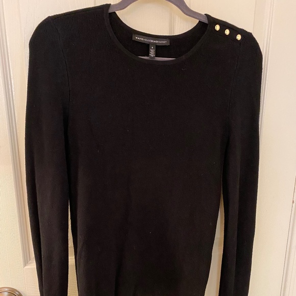 White House Black Market Tops - WHBM Long Sleeve Bell Wrist Sweater Top Black S